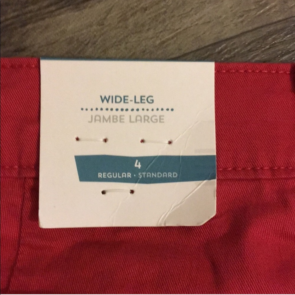 1 Left! Long Modest Red Khaki Jean Skirt - Picture 4 of 5
